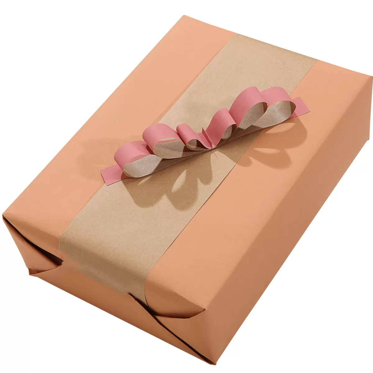 DecoWoerner Papier Kraft Recyclé Uni - Rouleau De Papier Cadeau De 50 M