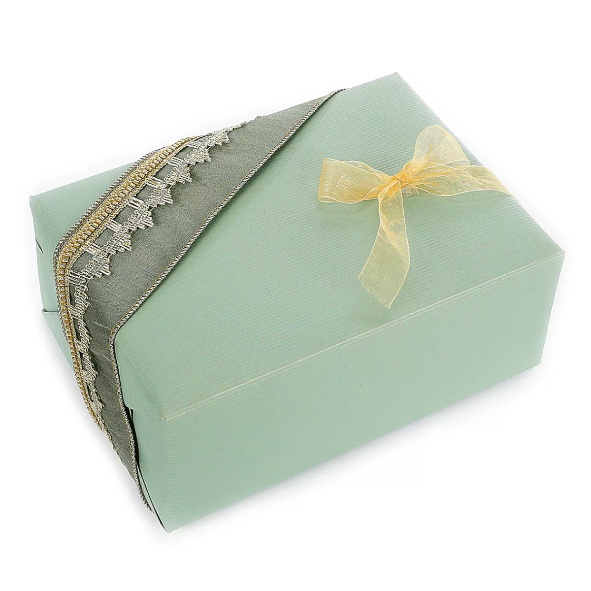 DecoWoerner Papier Kraft Recyclé Avec Bandes Argentées - Rouleau De 50 M De Papier Cadeau