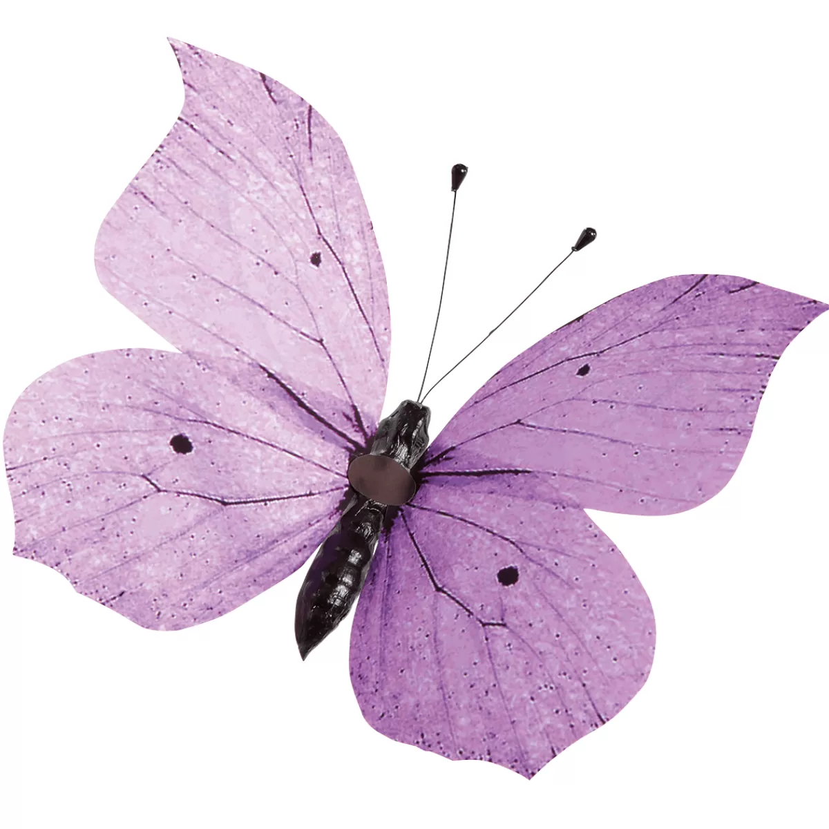 DecoWoerner Papillon Déco Mauve, 30 Cm