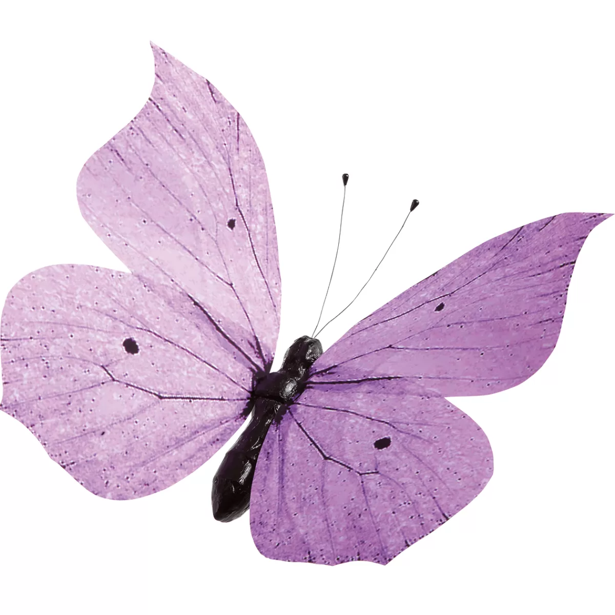 DecoWoerner Papillon Déco Mauve, 50 Cm