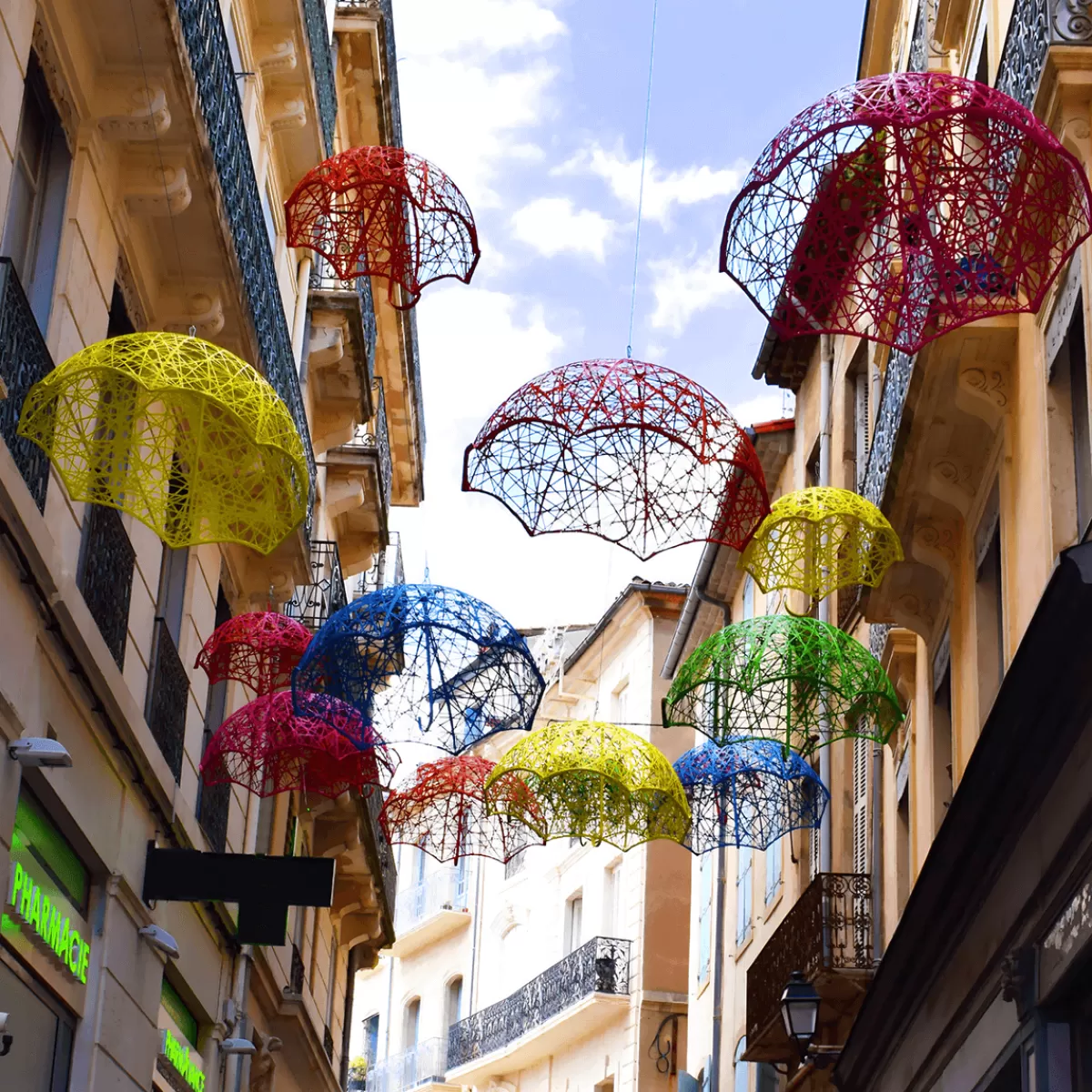 DecoWoerner Parasol 3D En Fibre Tressée 100 Cm