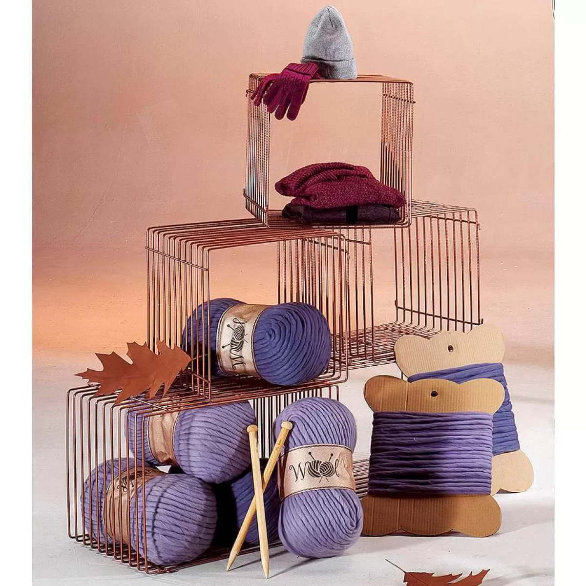 DecoWoerner Pelotes De Laine XXL Déco 40 X 22 Cm es