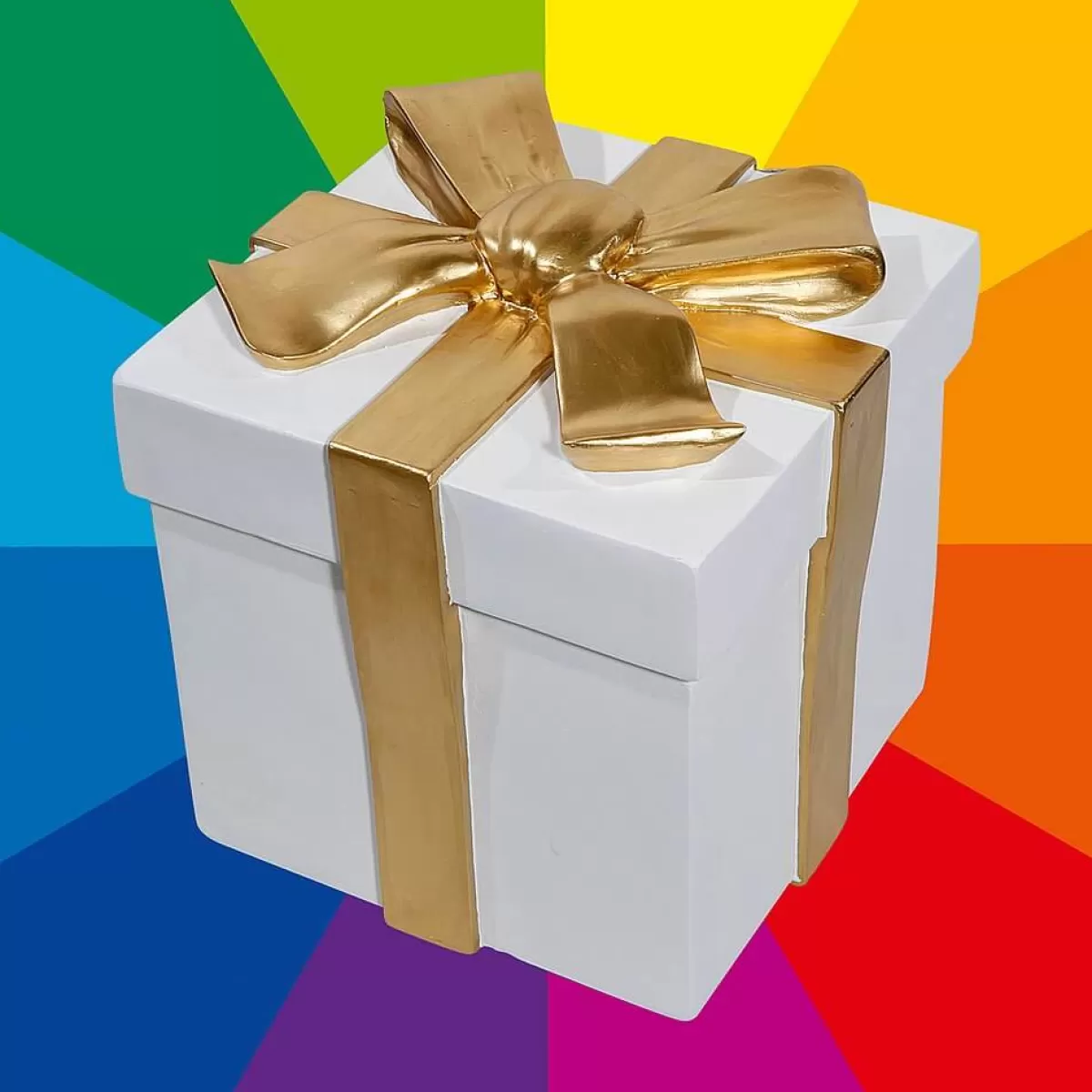 DecoWoerner Petit Paquet Déco 30 Cm, Couleur Au Choix