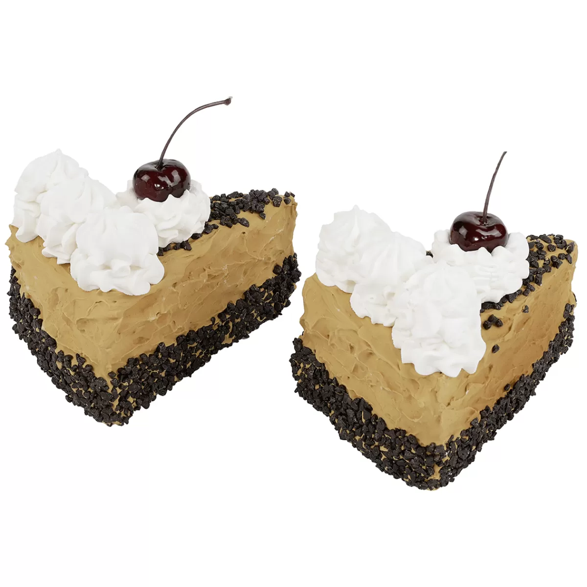 DecoWoerner Pièces De Gâteau Au Chocolat, Set De 2 Fausses Pièces Alimentaires 12 Cm