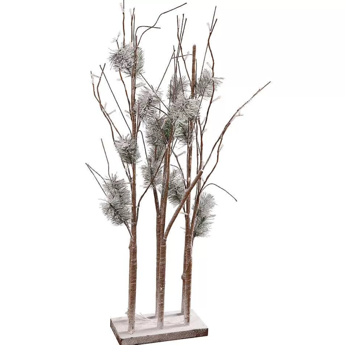 DecoWoerner Pin à Branches Lumineuses LED, LED Chaudes, 90 Cm