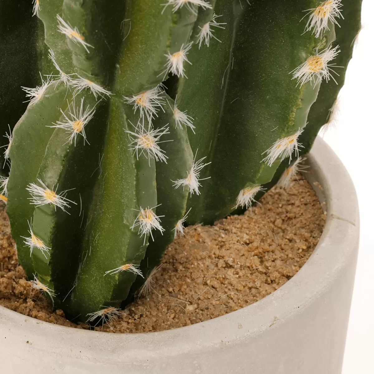 DecoWoerner Plante De Cactus Artificielle En Pot 23 Cm