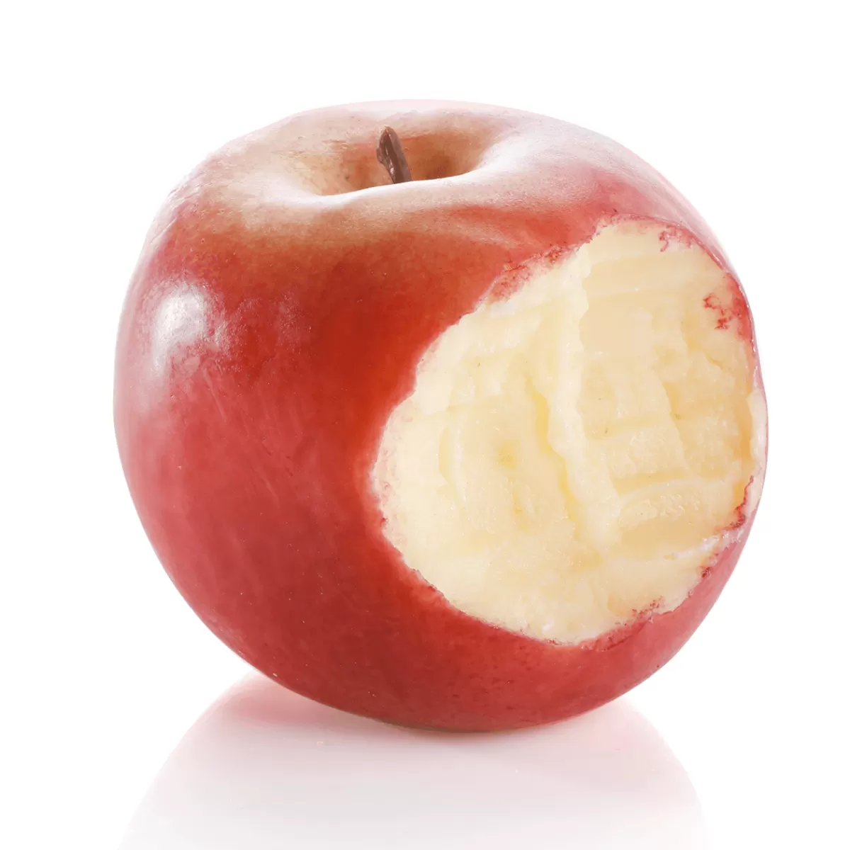 DecoWoerner Pomme Croquée - Aliments Factices 7,5 Cm Ø