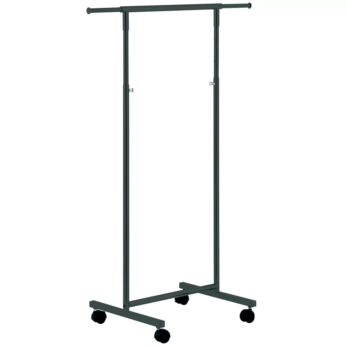 DecoWoerner Portemanteau Métallique Réglable En Hauteur Anthracite