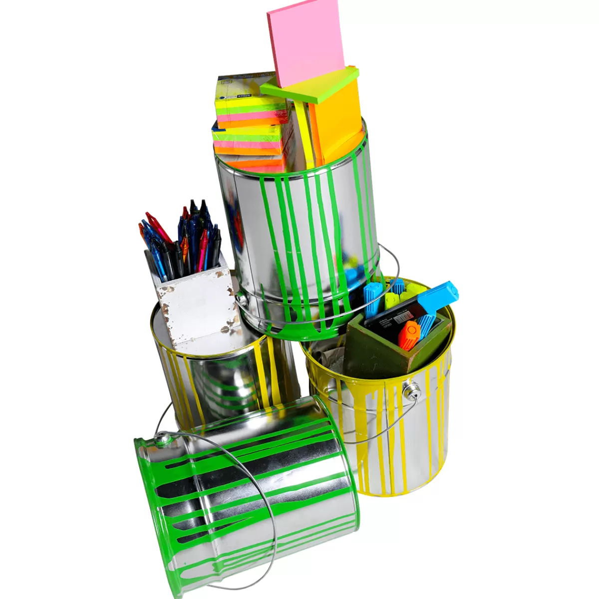 DecoWoerner Pot De Peinture Déco 23 Cm De Haut, Pot De Peinture Déco 23 Cm De Haut,