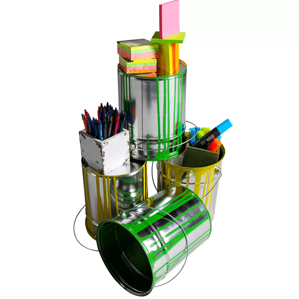 DecoWoerner Pot De Peinture Déco 23 Cm De Haut, Pot De Peinture Déco 23 Cm De Haut,