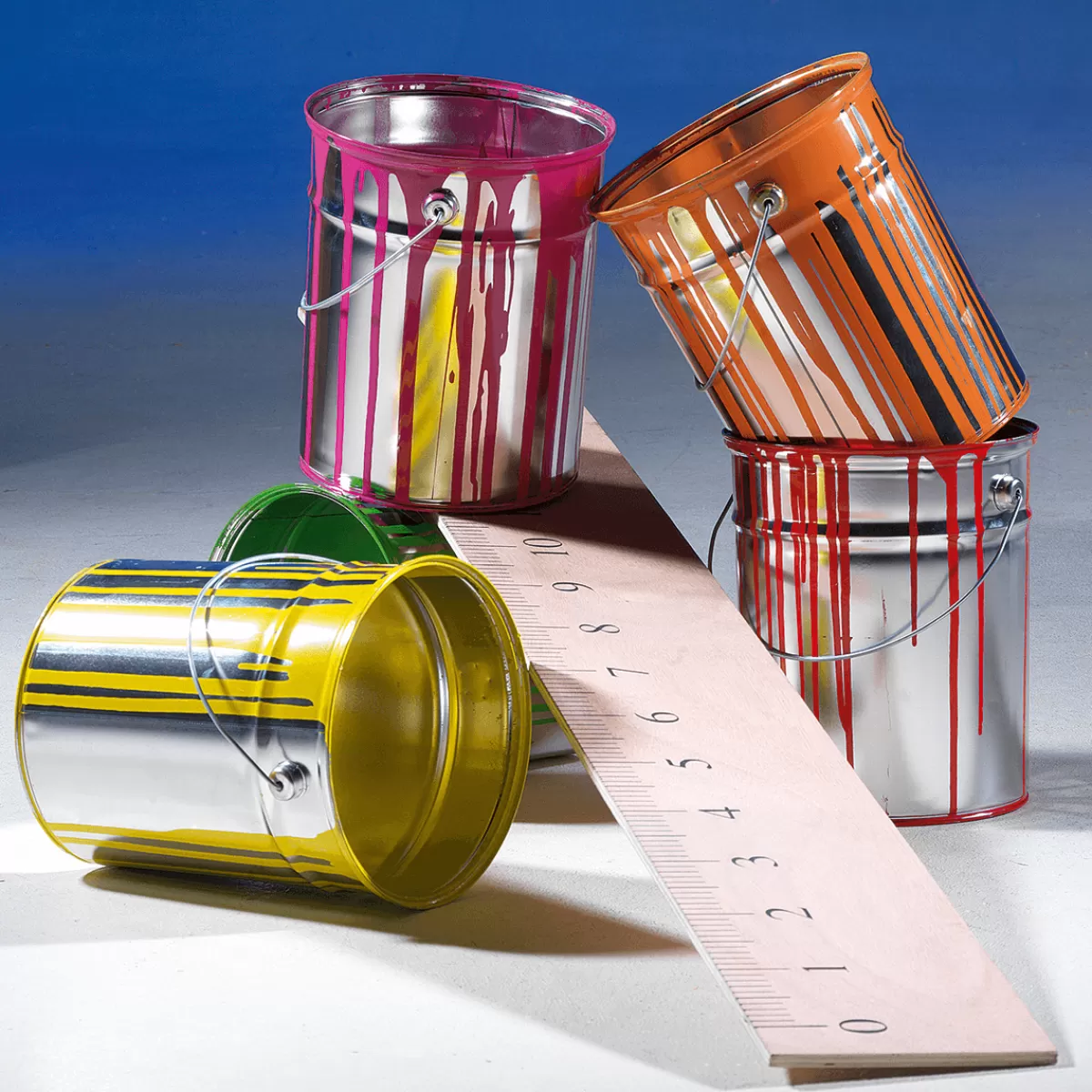 DecoWoerner Pot De Peinture Déco 23 Cm De Haut, Pot De Peinture Déco 23 Cm De Haut,