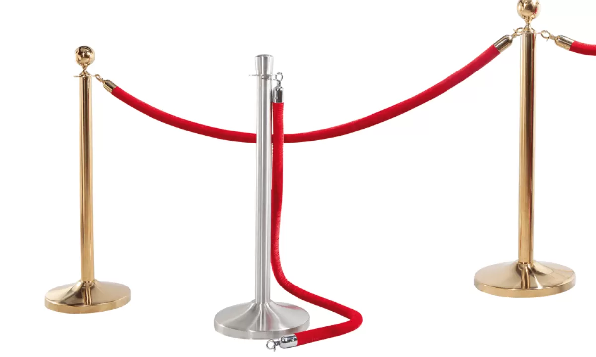 DecoWoerner Poteau De Délimitation Pour Système De Guidage De Personnes, Hauteur 94 Cm, Chromé