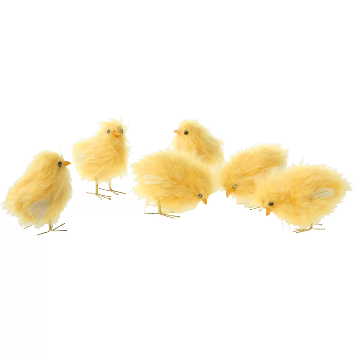 DecoWoerner Poussins Déco 9 Cm, 6 Pces