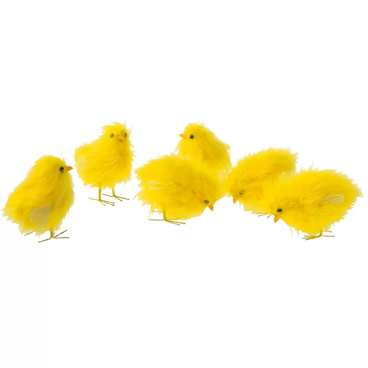 DecoWoerner Poussins Déco 9 Cm, 6 Pces