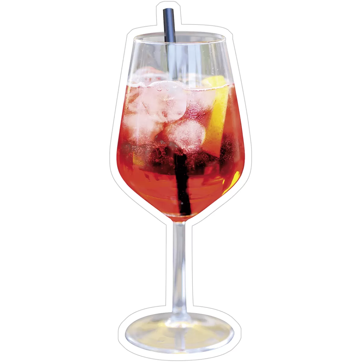 DecoWoerner Présentoir à Cocktails Aperol Spritz 20 X 50 Cm