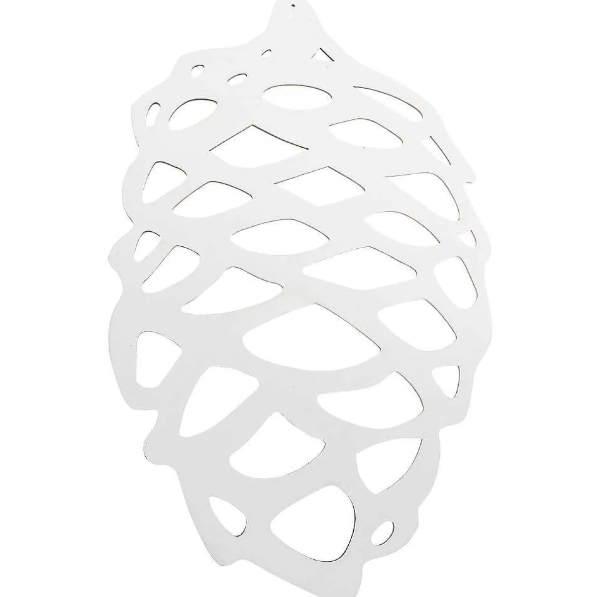 DecoWoerner Présentoir En Bois Silhouette En Pommes De Pin 50 X 80 Cm