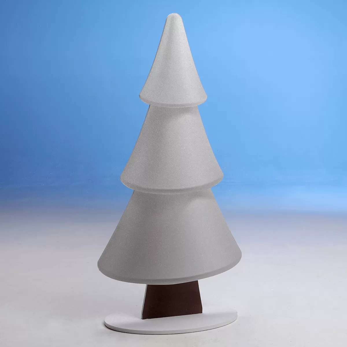 DecoWoerner Présentoir Sapin Des Neiges Avec Paillettes 49 X 99 Cm Argent