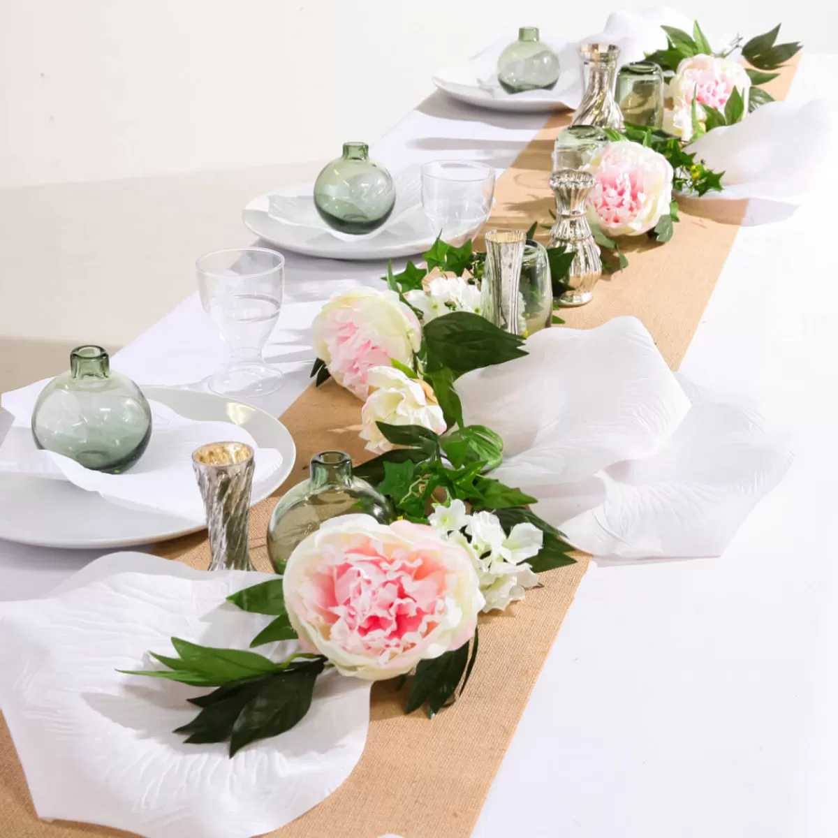 DecoWoerner Pétales De Roses Déco XL, Ø 28 Cm, hes, 30 Pces