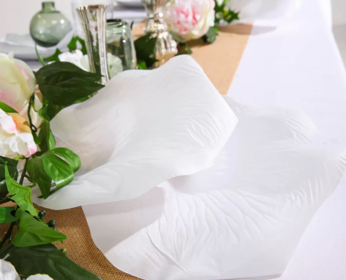 ptales_de_roses_dco_xl__28_cm_blanches_30_pces_3.webp DecoWoerner Pétales De Roses Déco XL, Ø 28 Cm, hes, 30 Pces