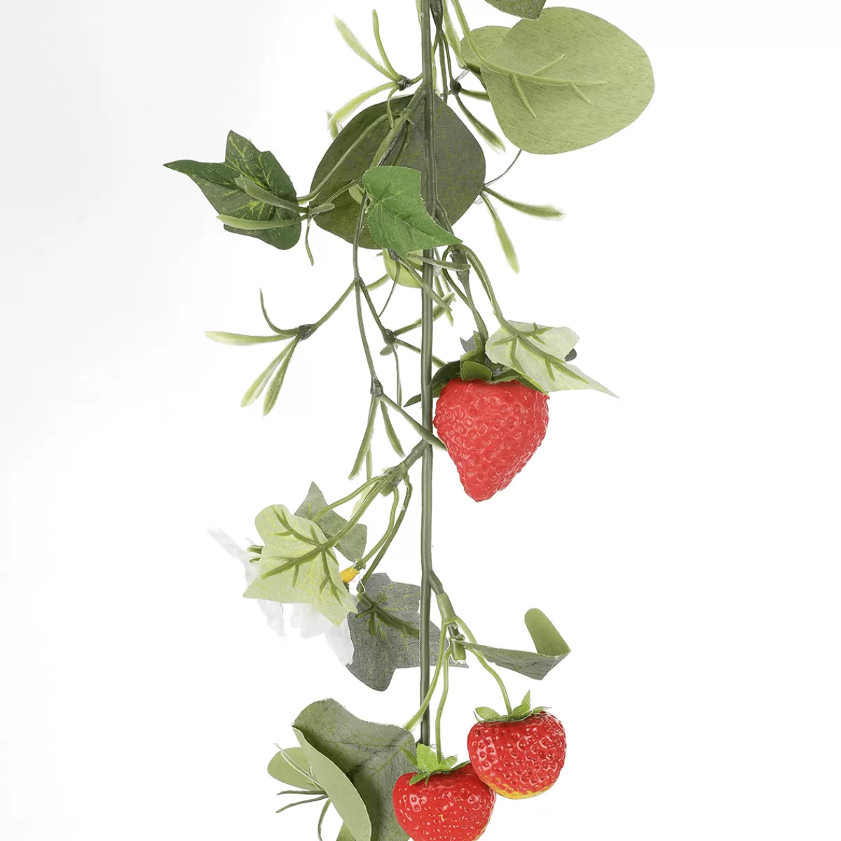 DecoWoerner Rameau De Fraises Artificiel Avec Fruits 180 Cm