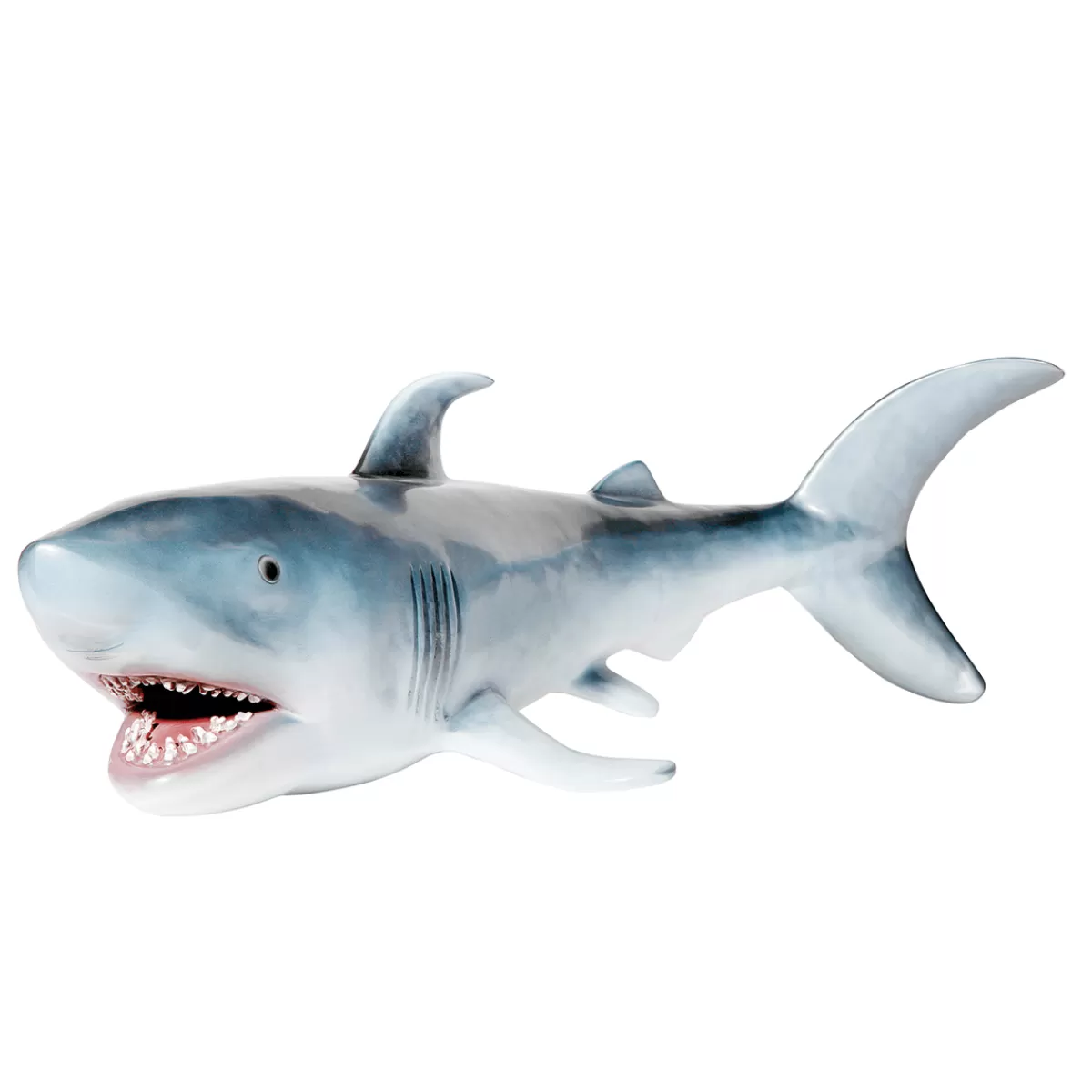 DecoWoerner Requin Déco 135 Cm, Argent-gris