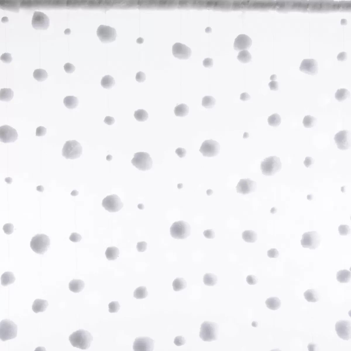 DecoWoerner Rideau Boule De Neige Décoratif 200 X 90 Cm