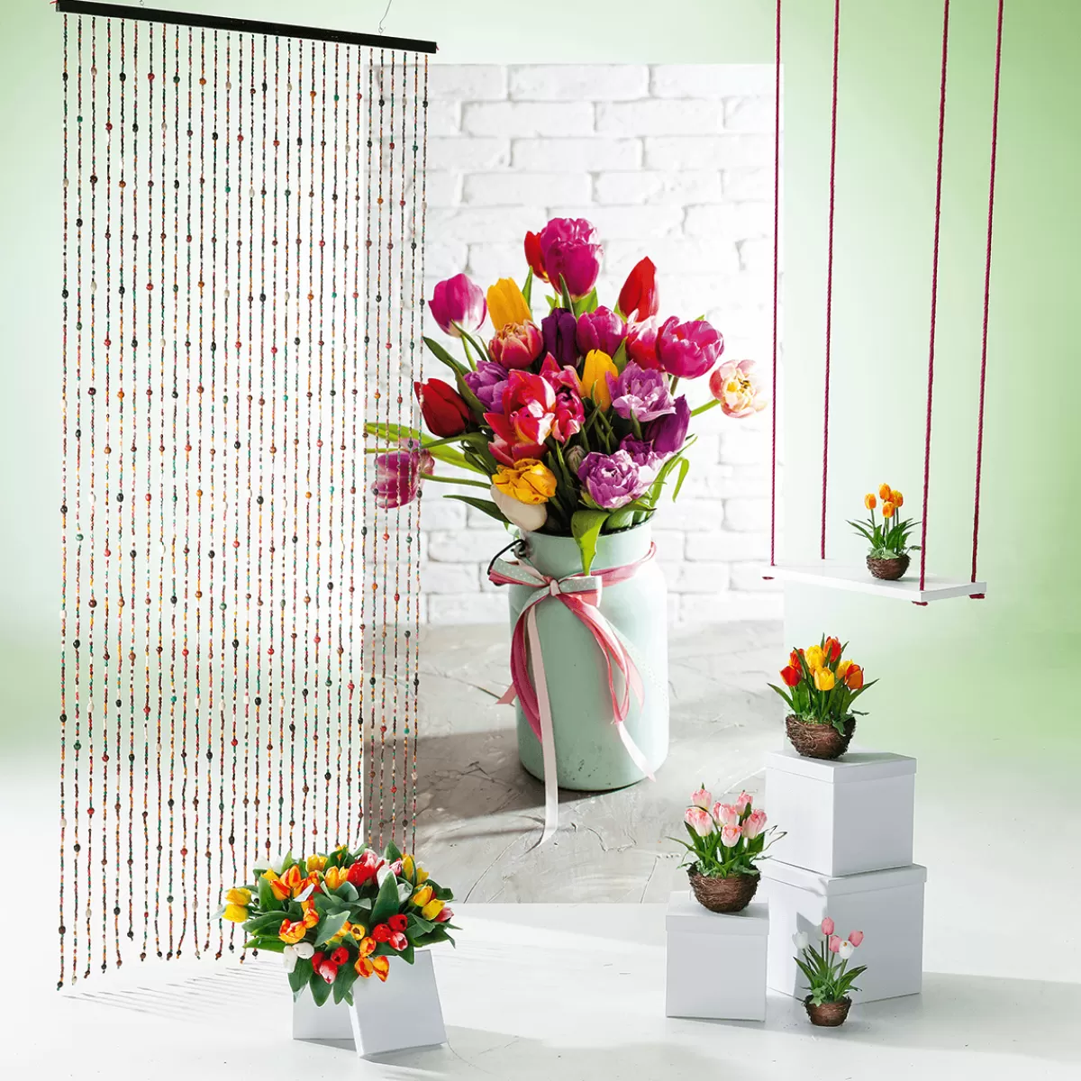 DecoWoerner Rideau Déco , En Bois, 90 X 200 Cm