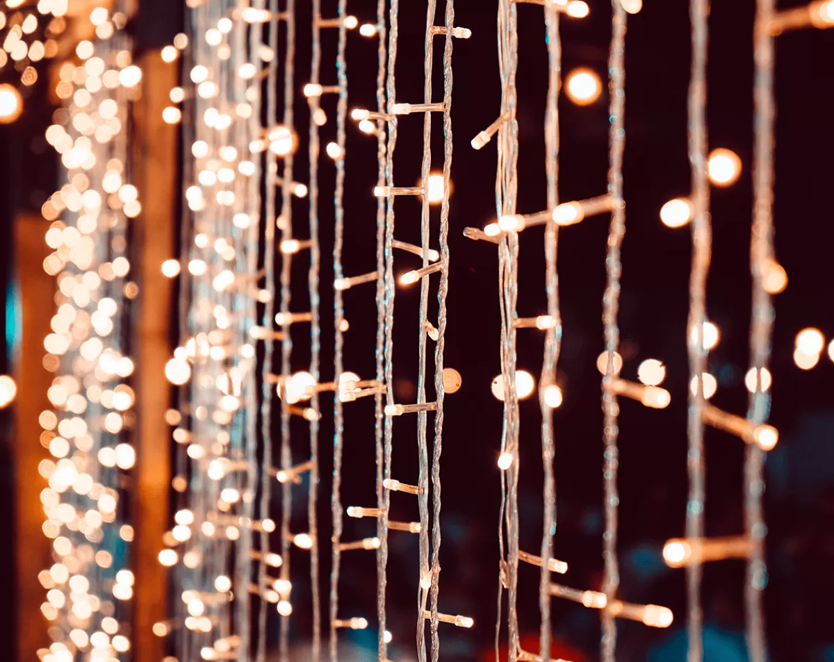 DecoWoerner Rideau Lumineux 200 X 80 Cm 160 LED IP44 Blanc