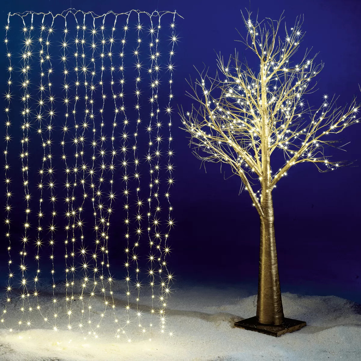 DecoWoerner Rideau Lumineux En Fil LED Pour L'ext., 300 LED, 150 X 200 Cm