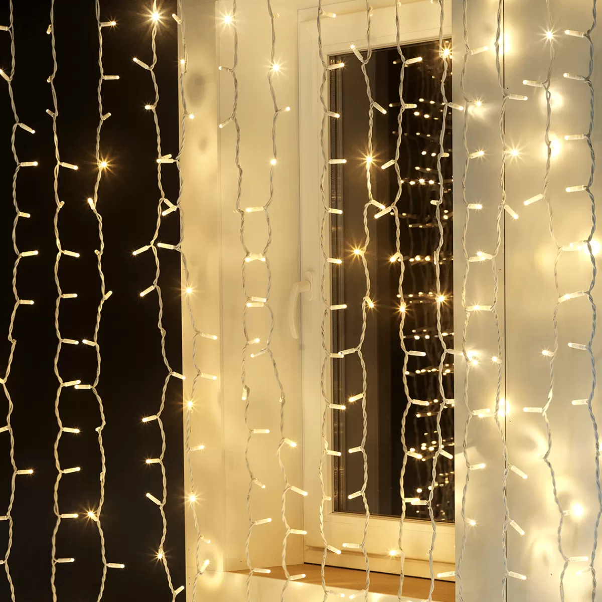 DecoWoerner Rideau Lumineux Professionnel à LED Clignotant Système IP67, 600 LED, 300 X 200 Cm