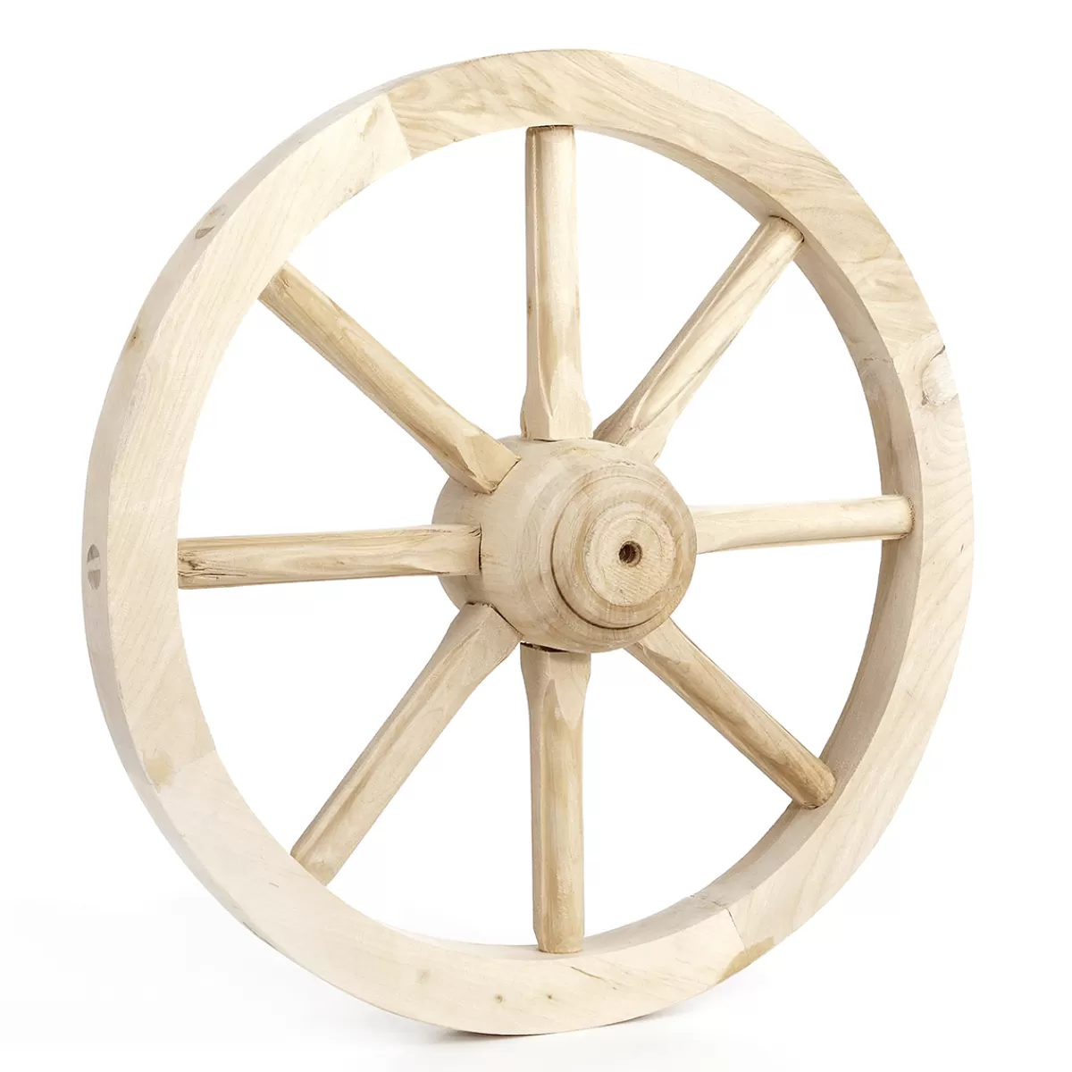 DecoWoerner Roue De Chariot Décorative En Bois 40 Cm