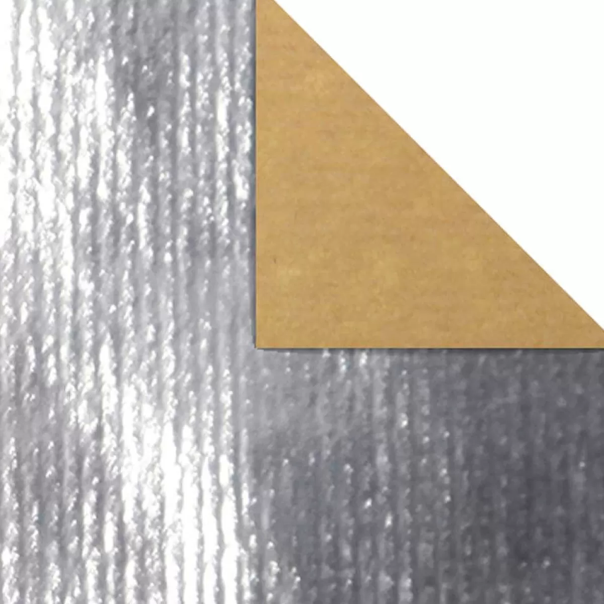 DecoWoerner Rouleau De Papier Cadeau Papier Kraft 70 Cm, 50 M, -métallique