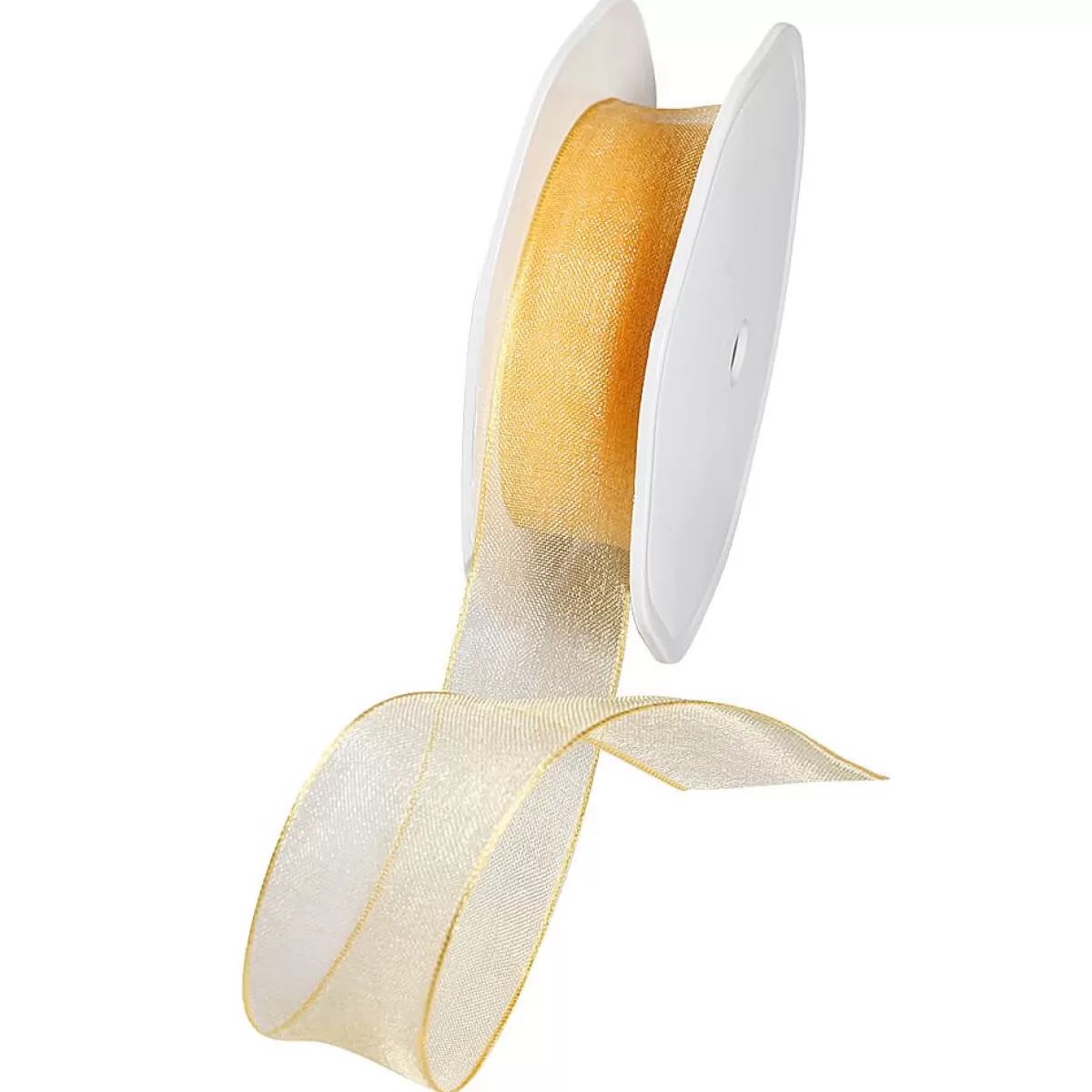 DecoWoerner Ruban En Crêpe De Chine Avec Fil De Fer Dé Larg. 25 Mm