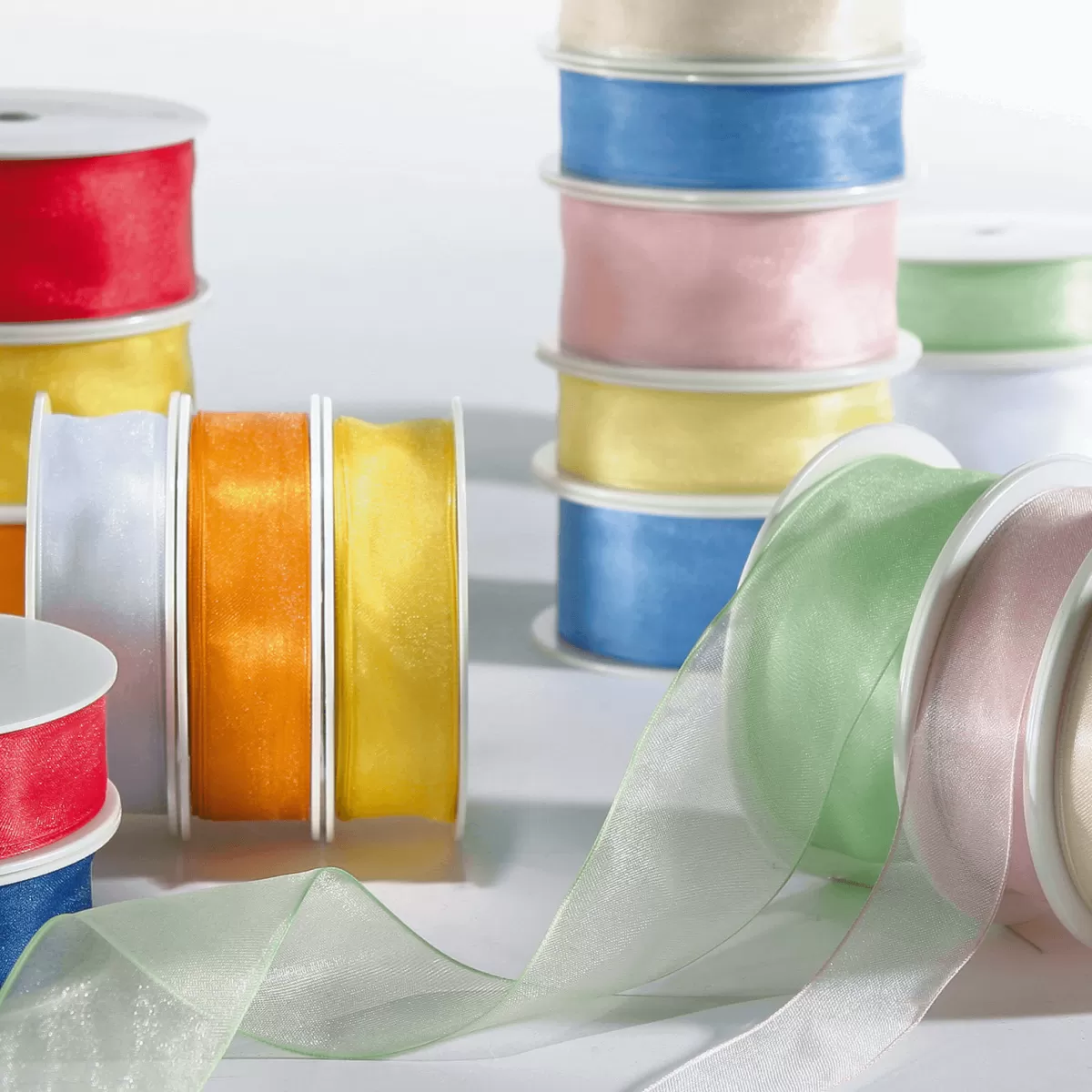 DecoWoerner Ruban En Crêpe De Chine, Larg. 38 Mm, Foncé