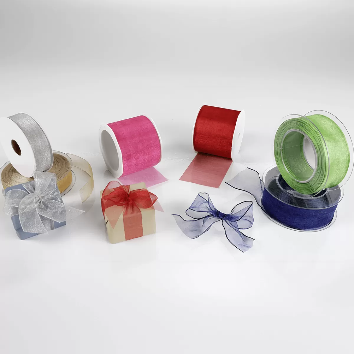 DecoWoerner Ruban En Crêpe De Chine, Larg. 38 Mm, Foncé