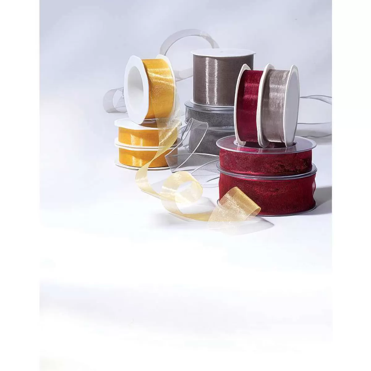 DecoWoerner Ruban En Crêpe De Chine, Larg. 38 Mm, Dé