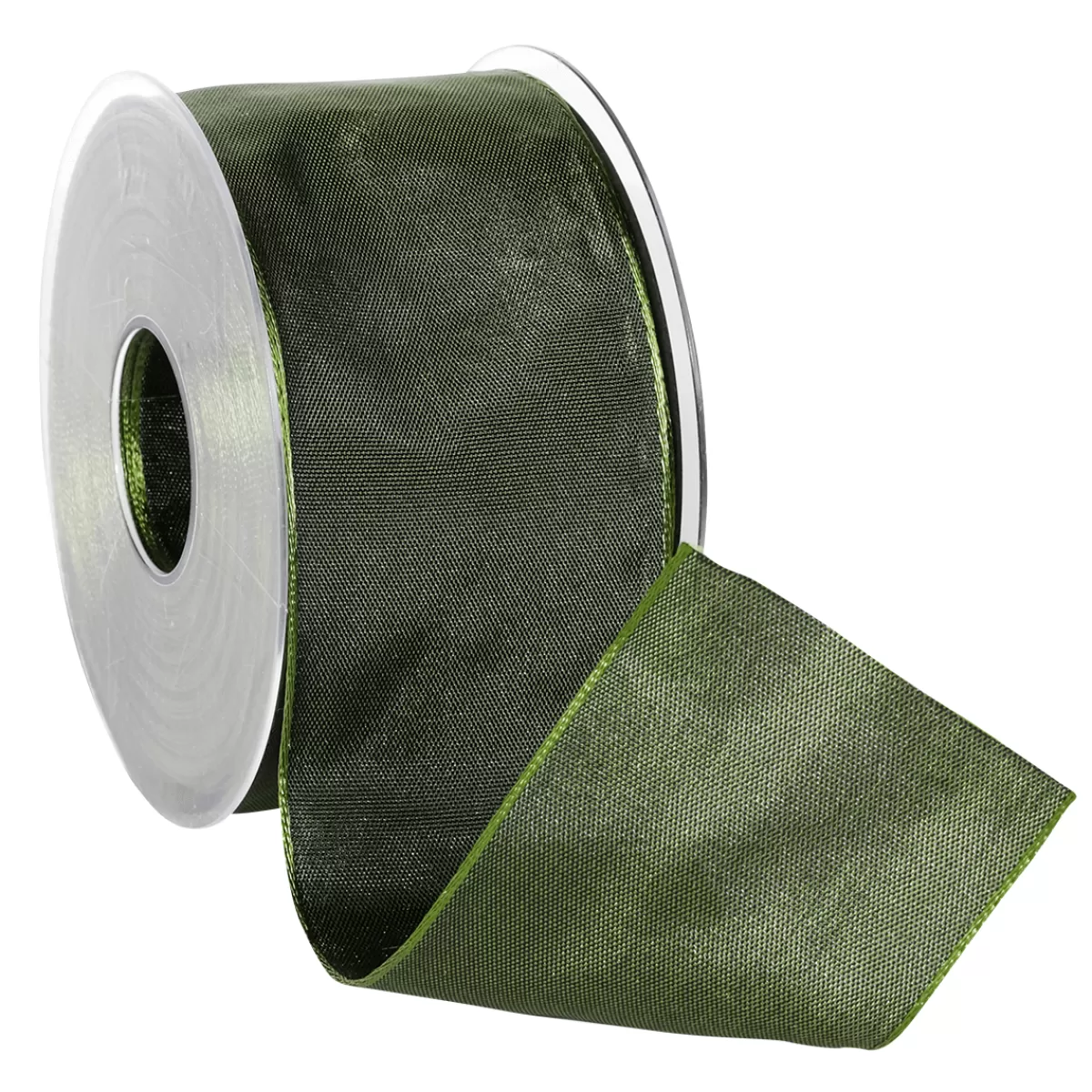 DecoWoerner Ruban En Tissu Av. Bord En Fil De Fer, Foncé, Larg. 60 Mm