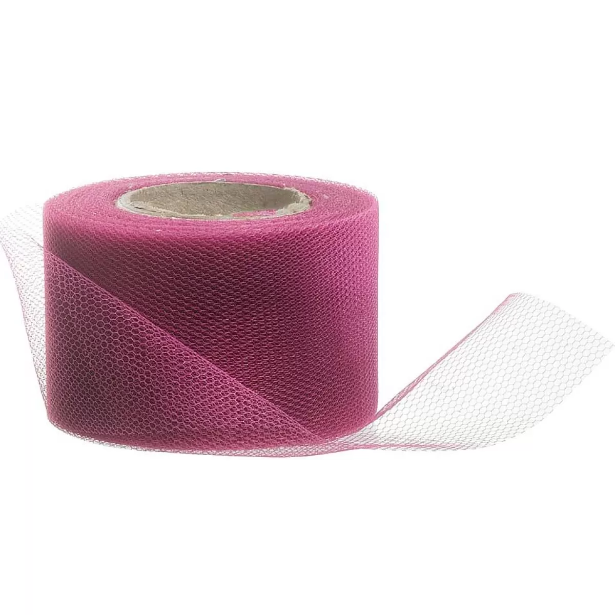 DecoWoerner Ruban En Tulle Larg. 50 Mm, Pink