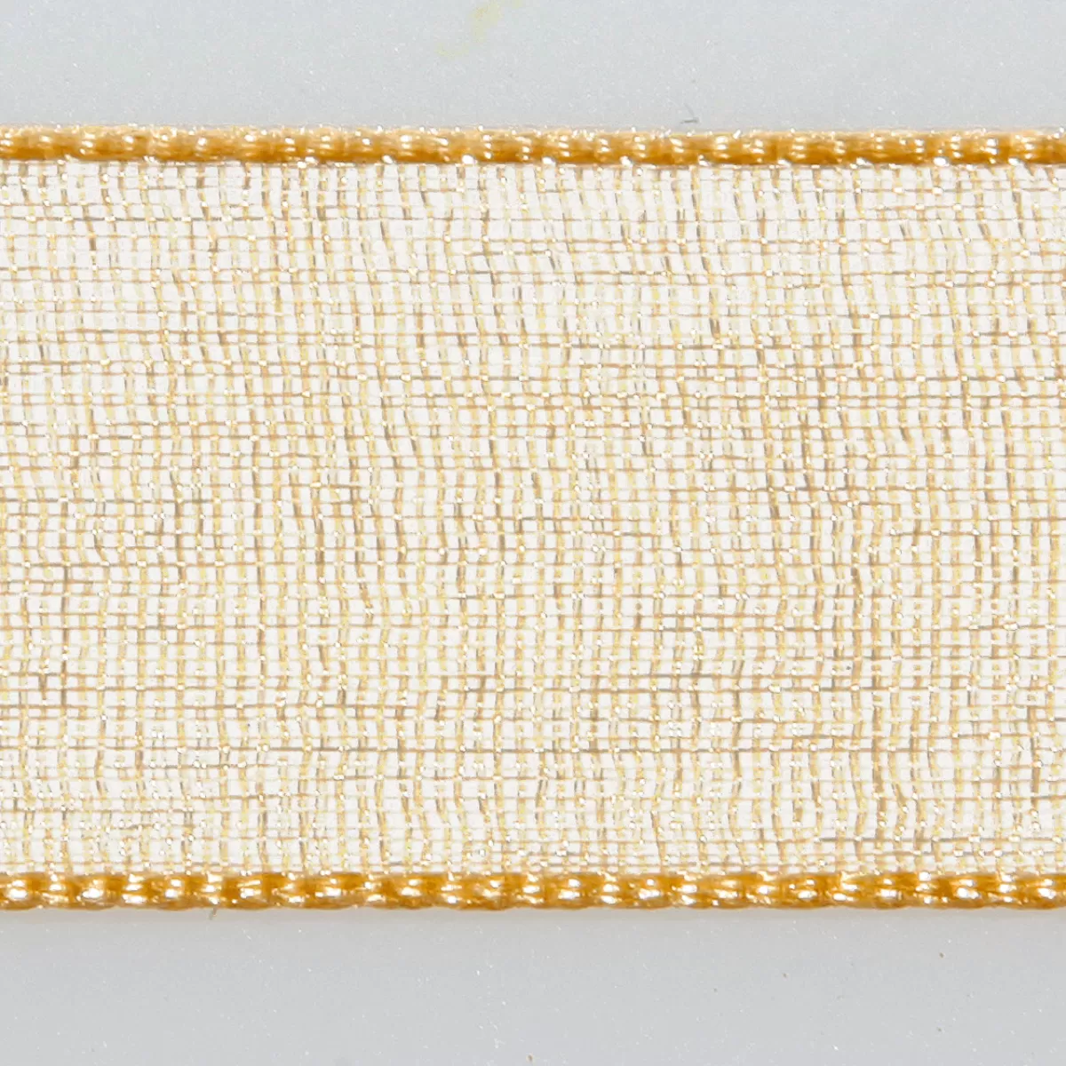 DecoWoerner Ruban Mousseline Avec Lisière Tissée 25mm X 50m