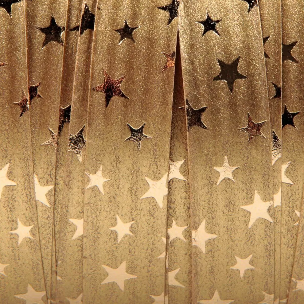 DecoWoerner Ruban Poly à Friser "Étoile", 10 Mm, 100 M,