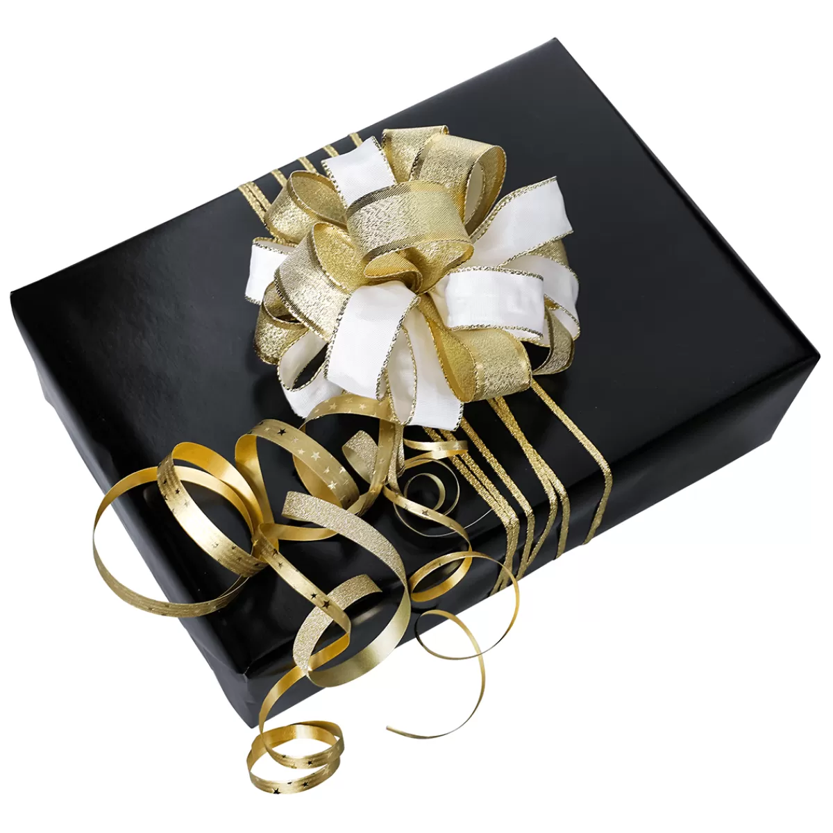 DecoWoerner Ruban Poly à Friser "Étoile", 10 Mm, 100 M,