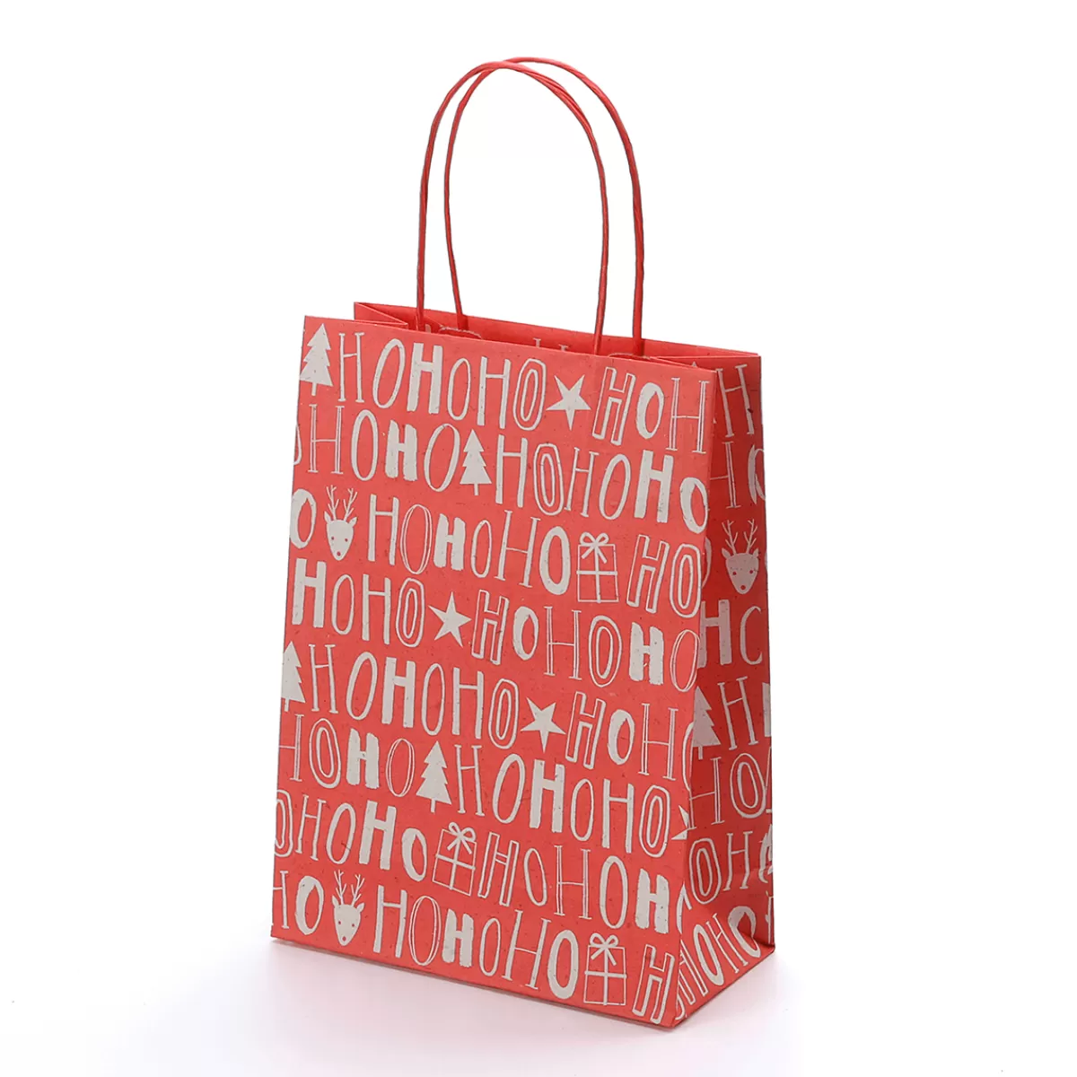 DecoWoerner Sac Cadeau HoHoHo 18 X 24 X 8 Cm Set De 10 Pièces