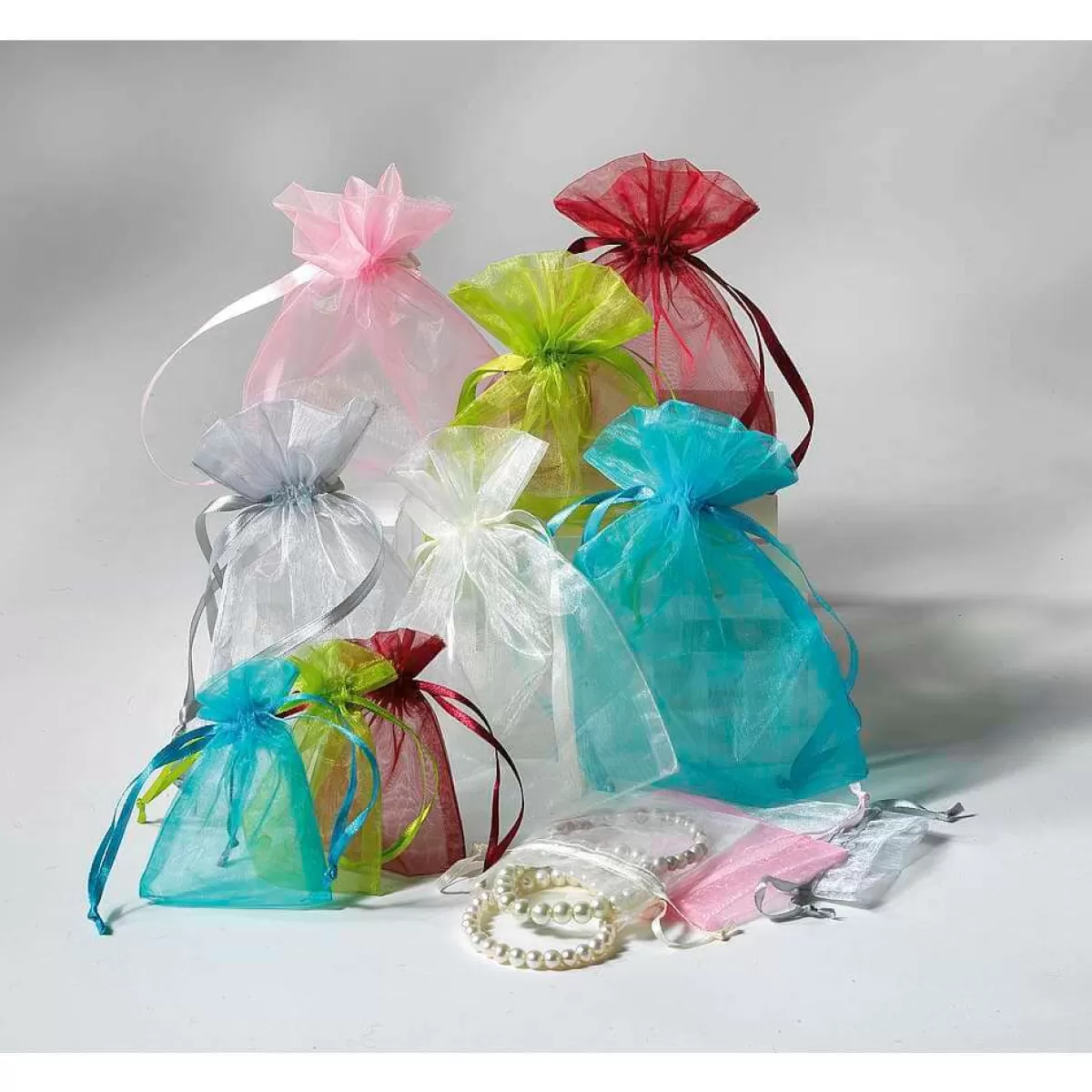 DecoWoerner Sachet En Organza 10 Cm, 50 Pces,