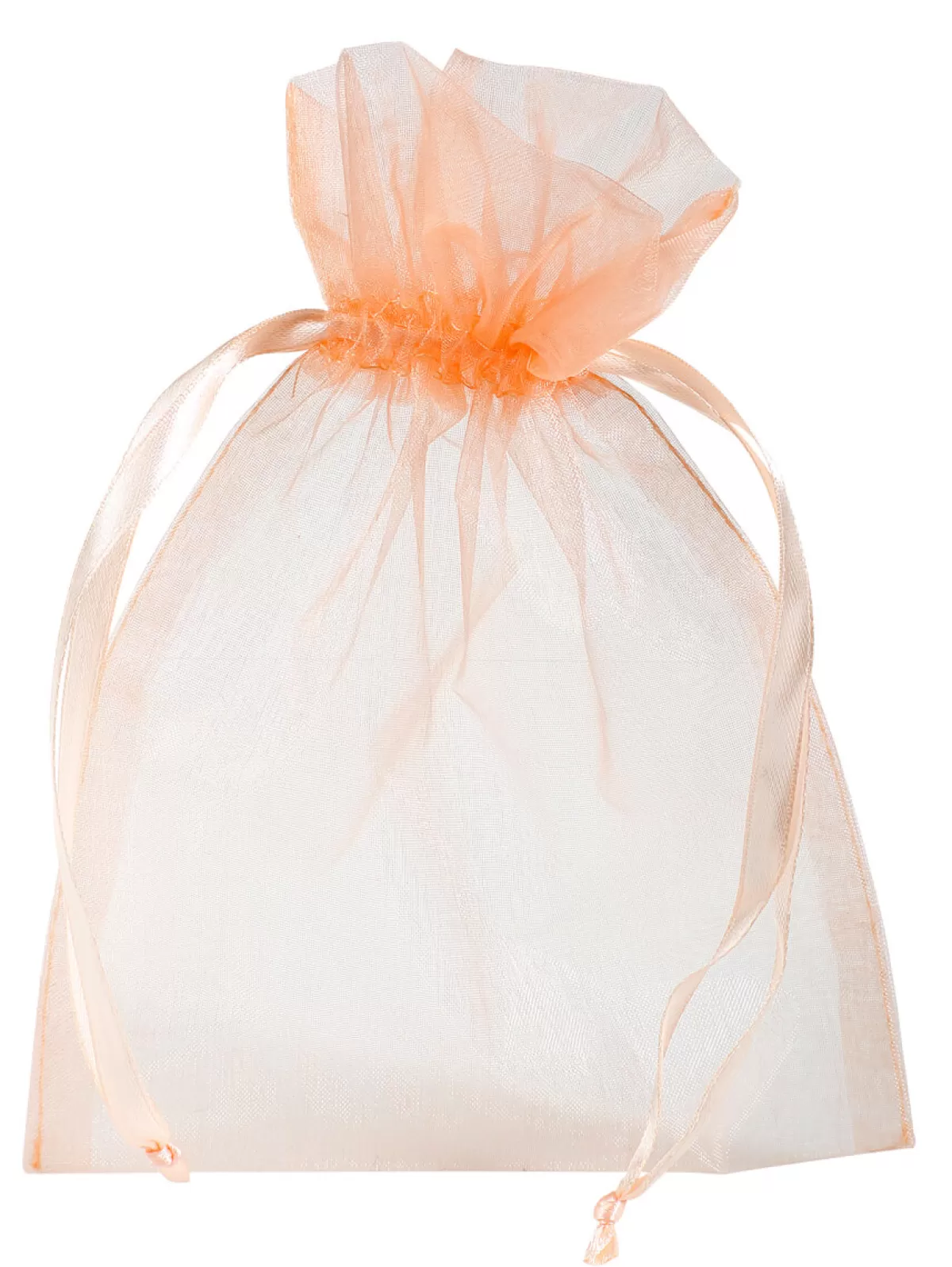 DecoWoerner Sachet En Organza 18 Cm, 50 Pces, Abricot