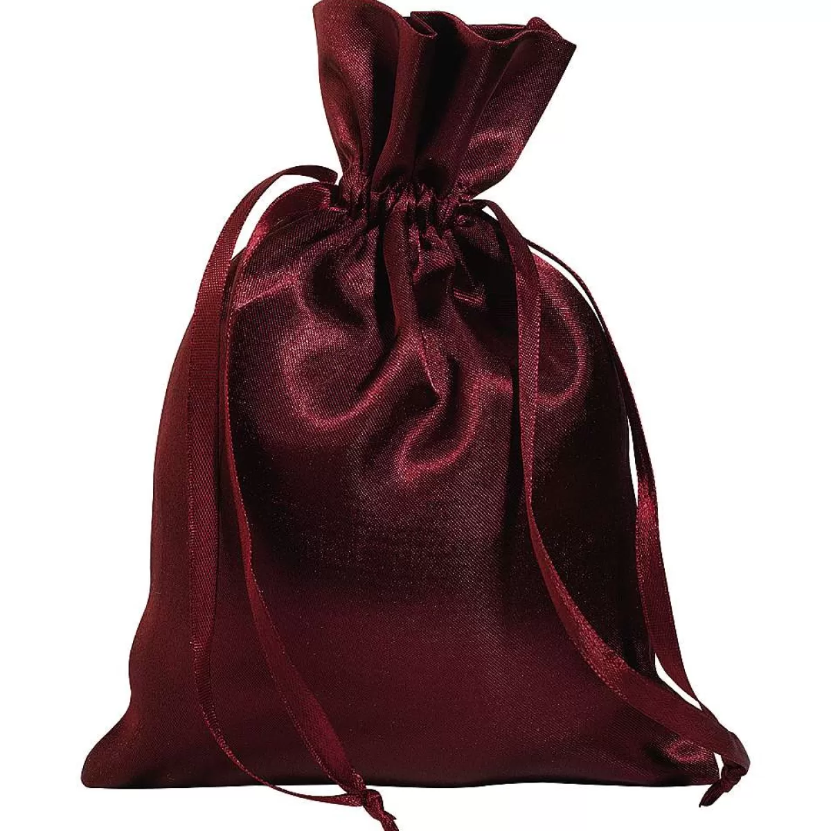 DecoWoerner Sachet En Satin 18 Cm, 30 Pces, Bordeaux