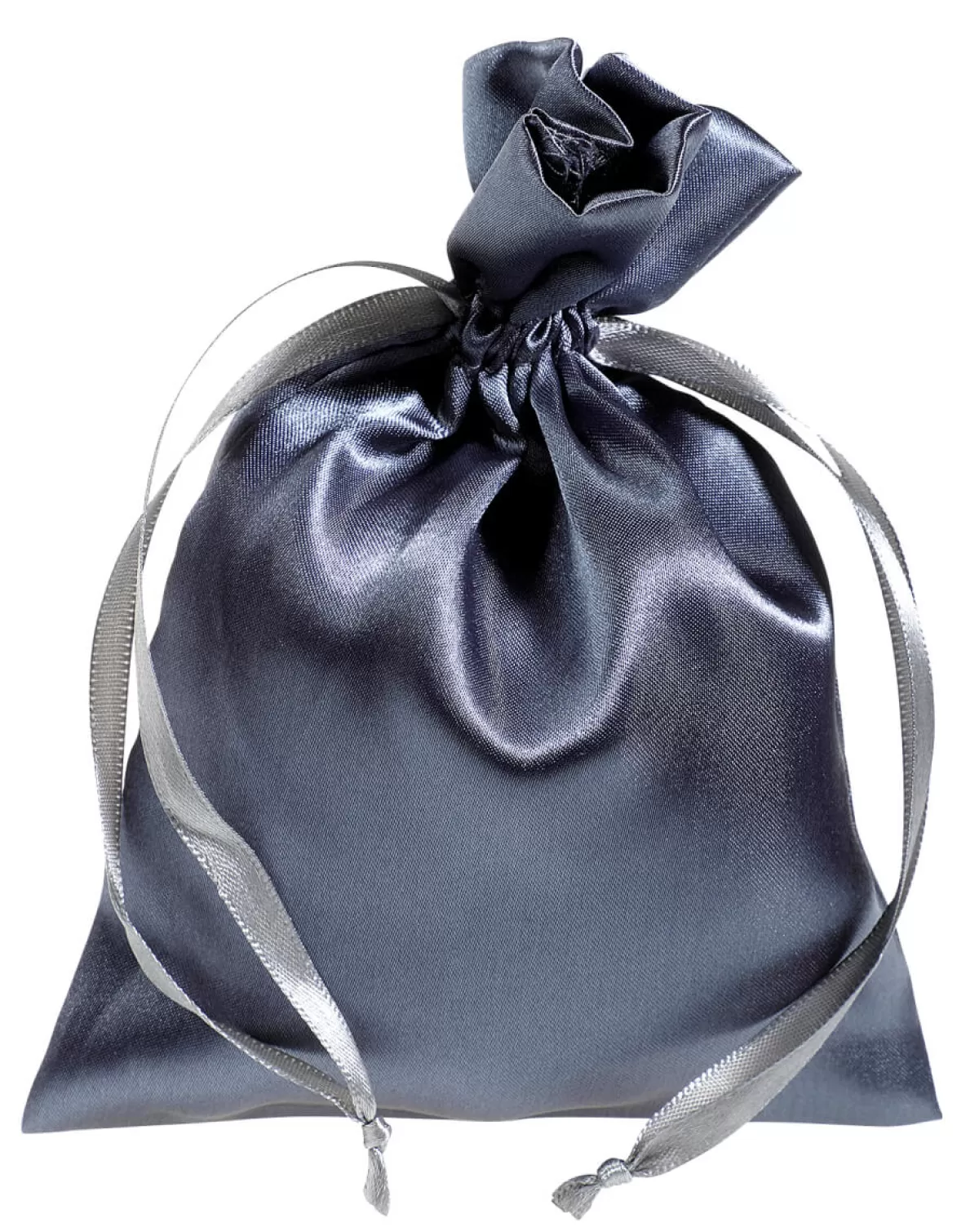 DecoWoerner Sachets En Satin 18 Cm, 30 Pièces, Anthracite