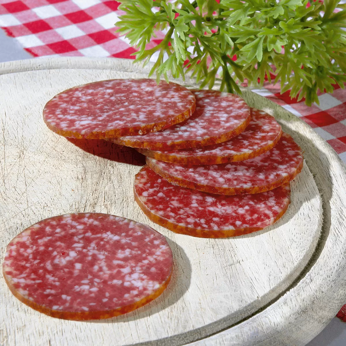 DecoWoerner Salami En Tranches - Aliments Factices, 3 Pièces