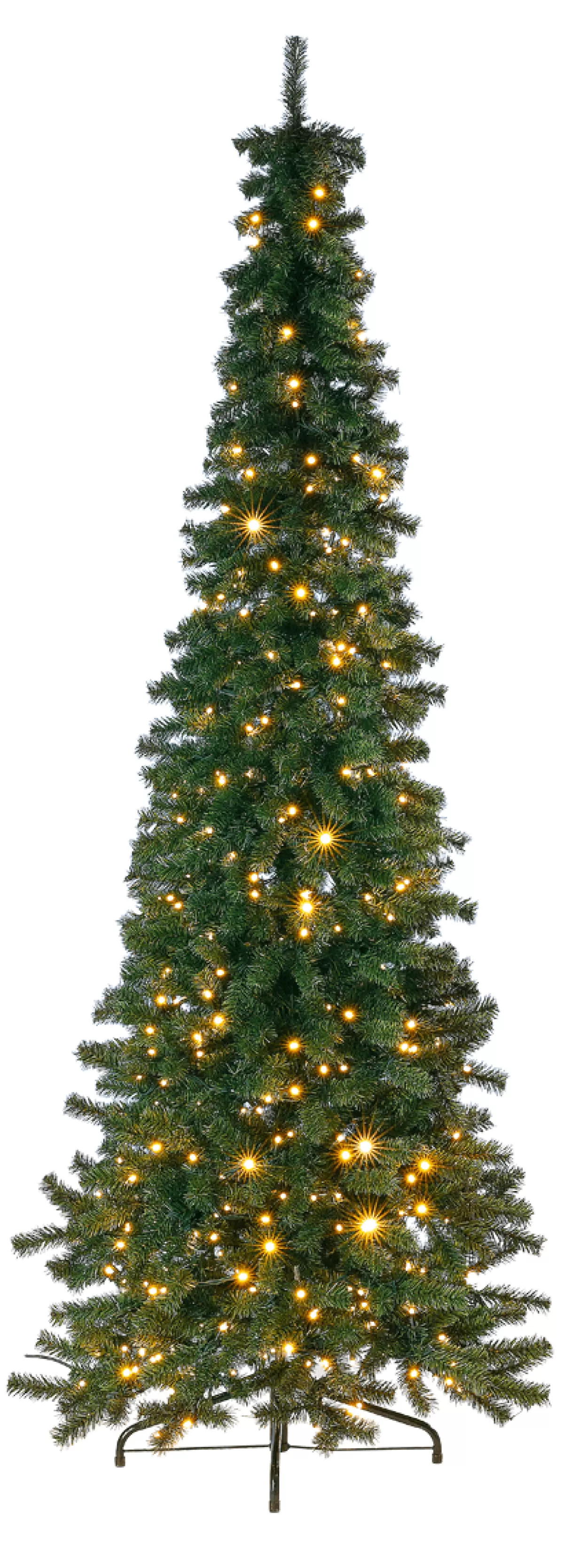 DecoWoerner Sapin Artificiel étroit Avec LED 150 Cm