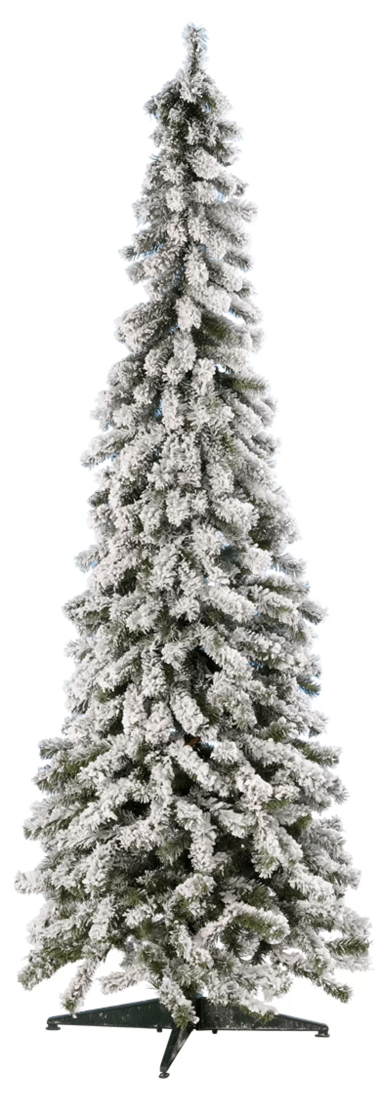 DecoWoerner Sapin Artificiel étroit, Enneigé 150 Cm