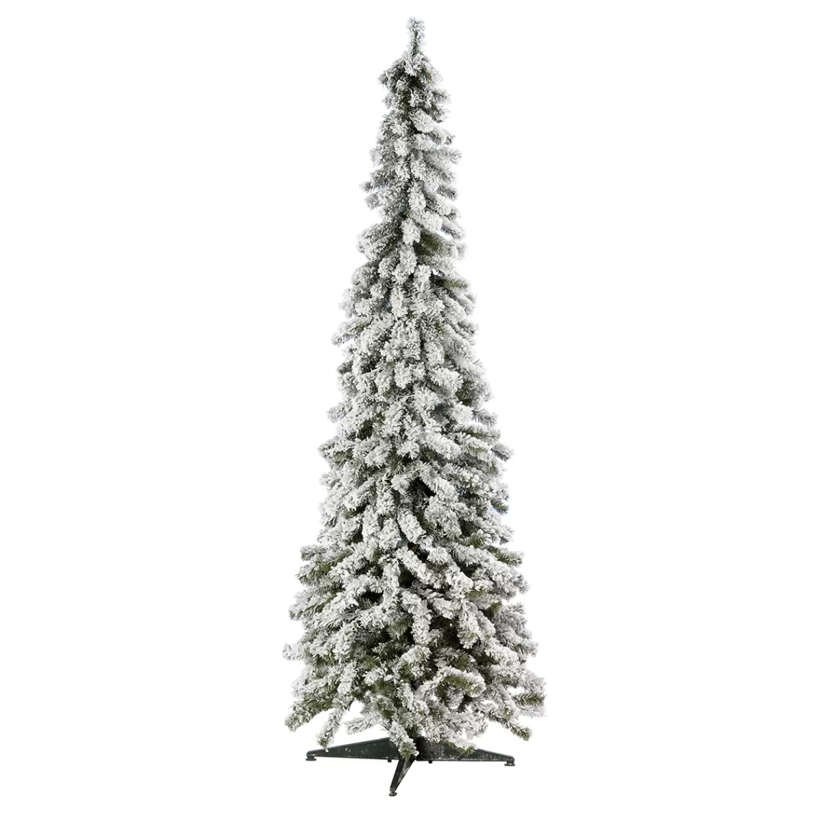 DecoWoerner Sapin Artificiel étroit, Enneigé 210 Cm